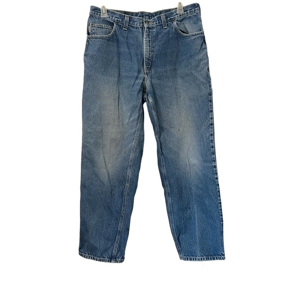 Carhartt Relaxed Fit Dark Wash Jeans - 38/32 - Picture 2 of 8